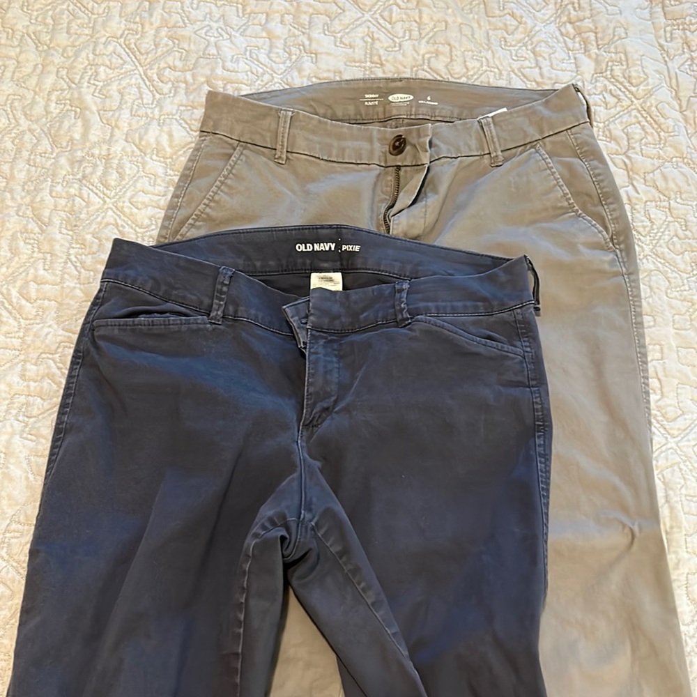 Two Pairs of Women Khaki Pants